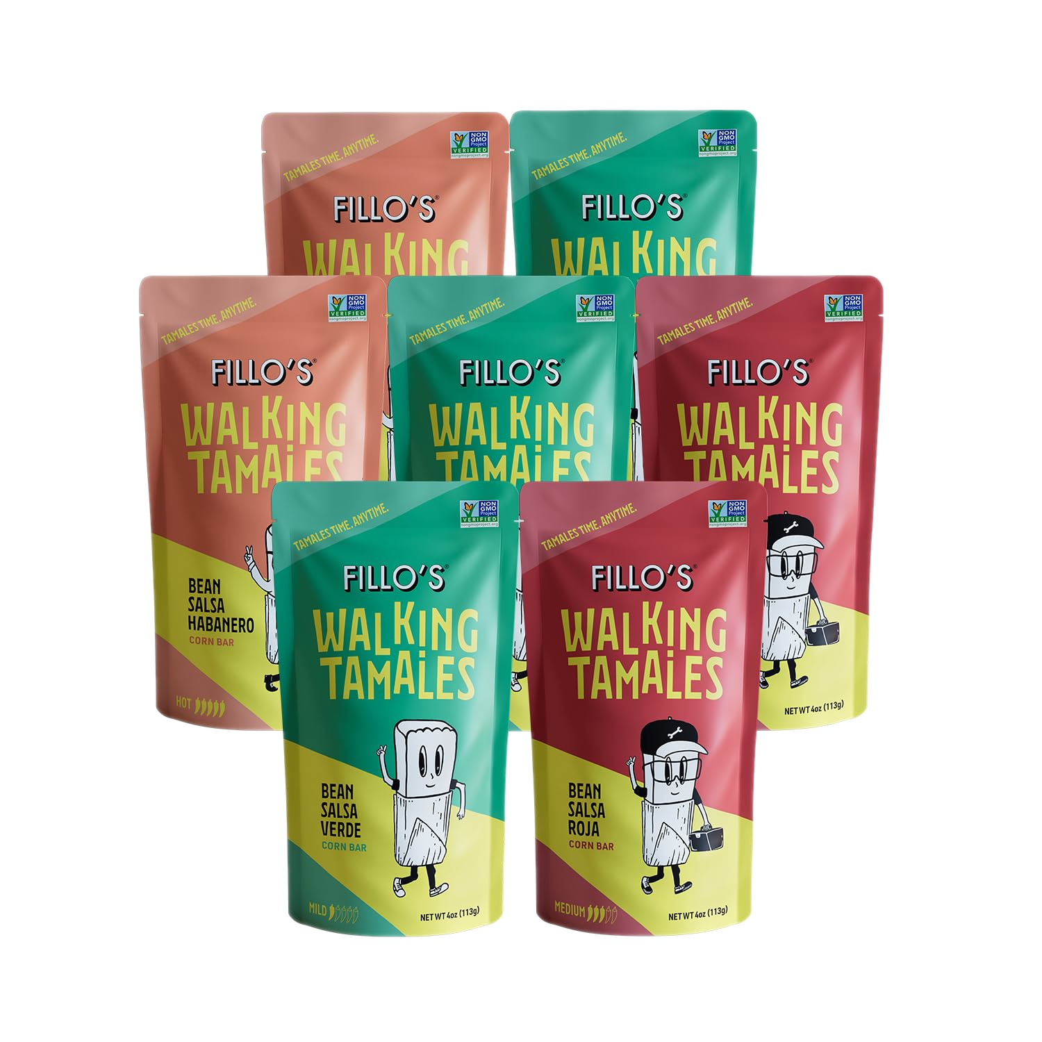 Savory Tamales Variety Pack | 3 Salsa Verde, 2 Salsa Roja, 2