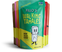 Load image into Gallery viewer, A package of Fillo&#39;s Walking Tamales Bean Salsa Verde corn bars. 
