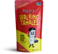 Load image into Gallery viewer, Fillo&#39;s Walking Tamales Bean Salsa Roja corn bars. 
