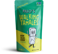 Load image into Gallery viewer, Fillo&#39;s Walking Tamales Bean Salsa Verda corn bars. 

