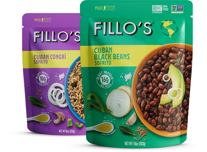 Fillo's Cuban Congri Sofrito and Fillo's Cuban Black Beans Sofrito. 