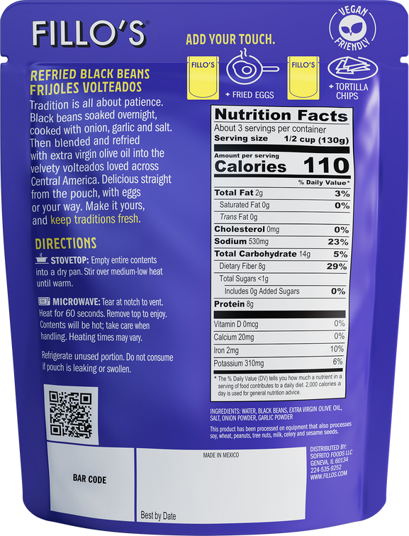 Load image into Gallery viewer, Refried Black Beans, Frijoles Volteados