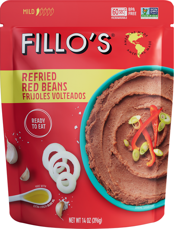 Refried Red Beans, Frijoles Volteados