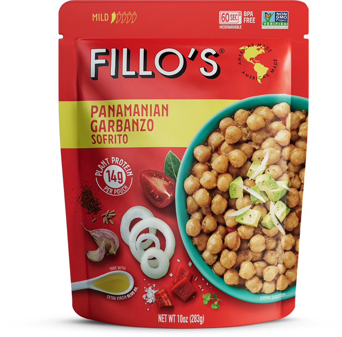 A package of Fillo's Panamanian Garbanzo Sofrito. 