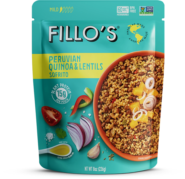 Load image into Gallery viewer, A package of Fillo&#39;s Peruvian Quinoa and Lentils Sofrito. 
