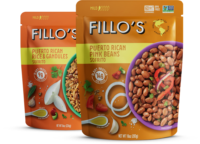 Load image into Gallery viewer, FIllo&#39;s Puerto Rican Pink Beans Sofrito and Puerto Rican Rice &amp; Gandules Sofrito. 
