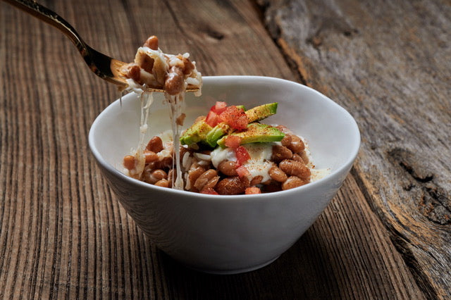 Load image into Gallery viewer, A fork full of Fillo&#39;s Tex-Mex Pinto Sofrito. 
