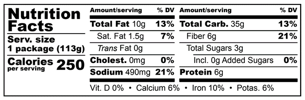 Load image into Gallery viewer, Fillo’s Bean Salsa Verde Nutrition Facts
